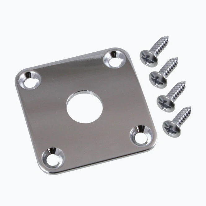 Allparts Square Jackplate for Les Paul® - Nickel