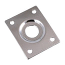 Allparts Rectangular Jackplate - Nickel