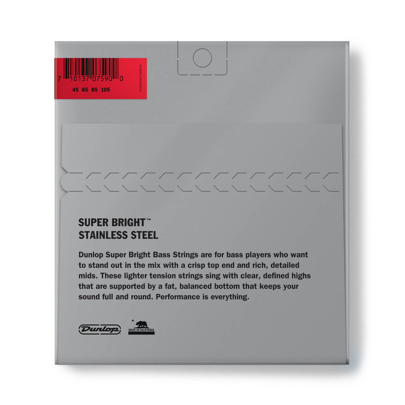 Dunlop Super Bright Stainless Steel Bass Strings 45-105