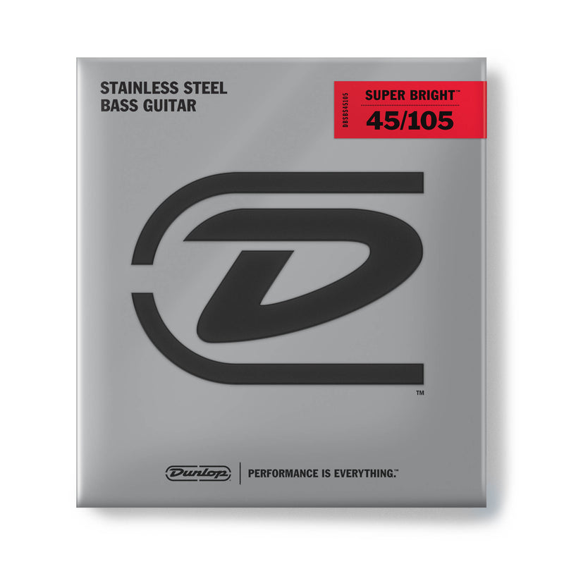 Dunlop Super Bright Stainless Steel Bass Strings 45-105