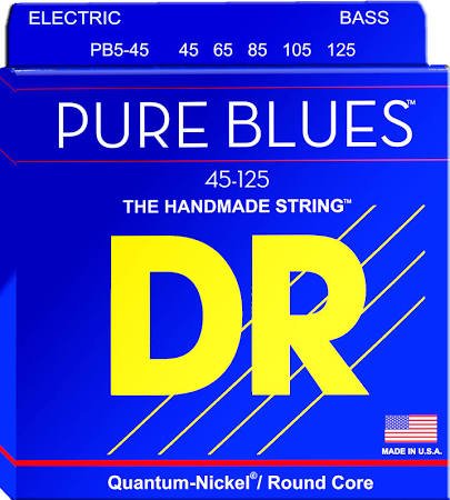 DR Pure Blues 5-String Electric Bass Strings - 45-125