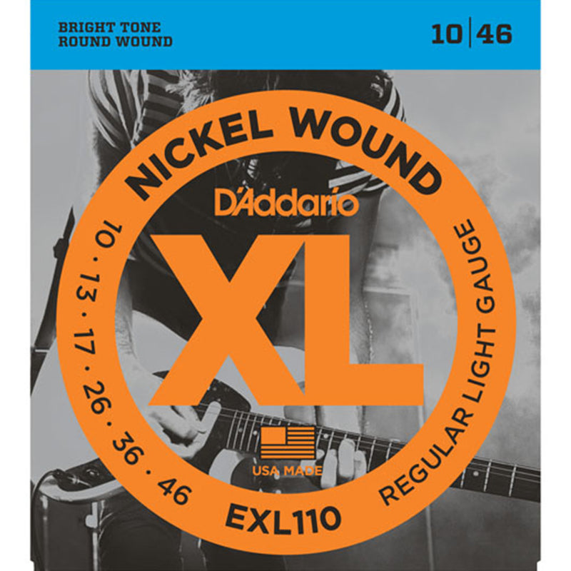 D'Addario EXL110 Nickel Wound Electric Guitar Strings - 10-46