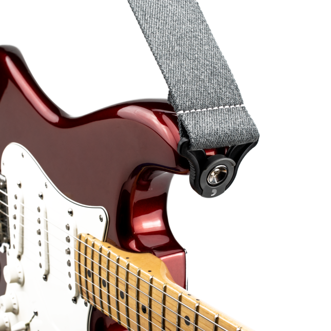 D'Addario Auto Locking Guitar Strap - Skater Grey