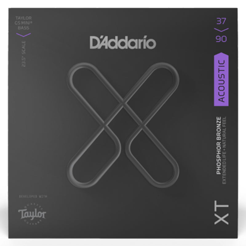 D'Addario XT Coated Phosphor Bronze Strings for Taylor GS Mini Acoustic Bass - 37-90