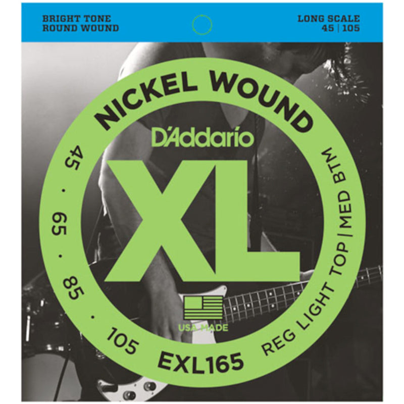 D'Addario EXL165 Nickel Wound Bass Strings - 45-105