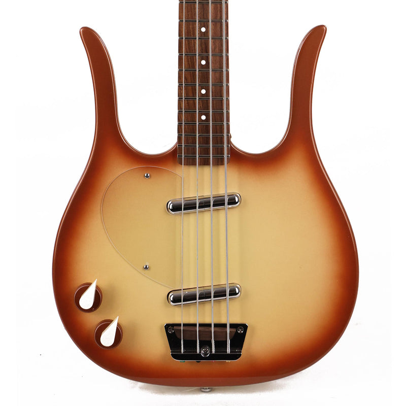 Danelectro Left Handed Longhorn Bass - Copperburst