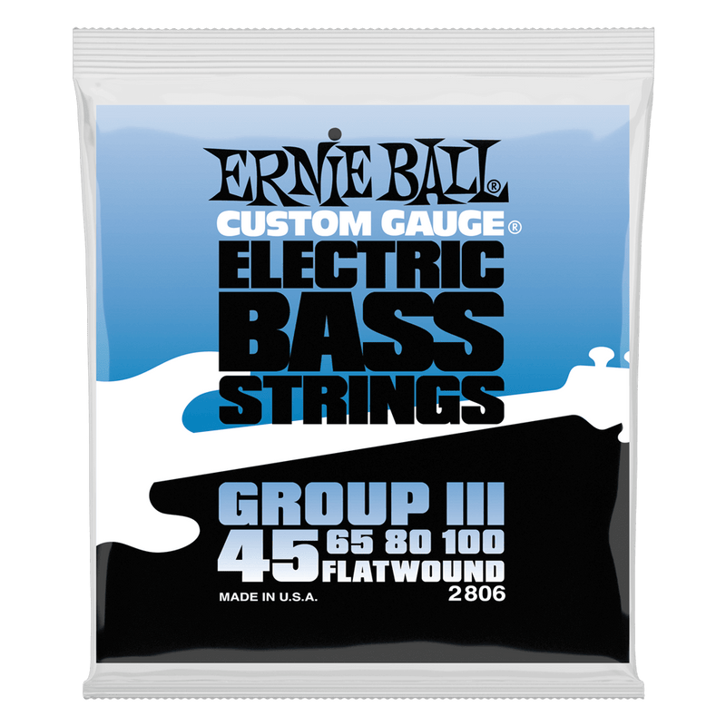 Ernie Ball Group III Stainless Steel Flatwound Electric Bass Strings