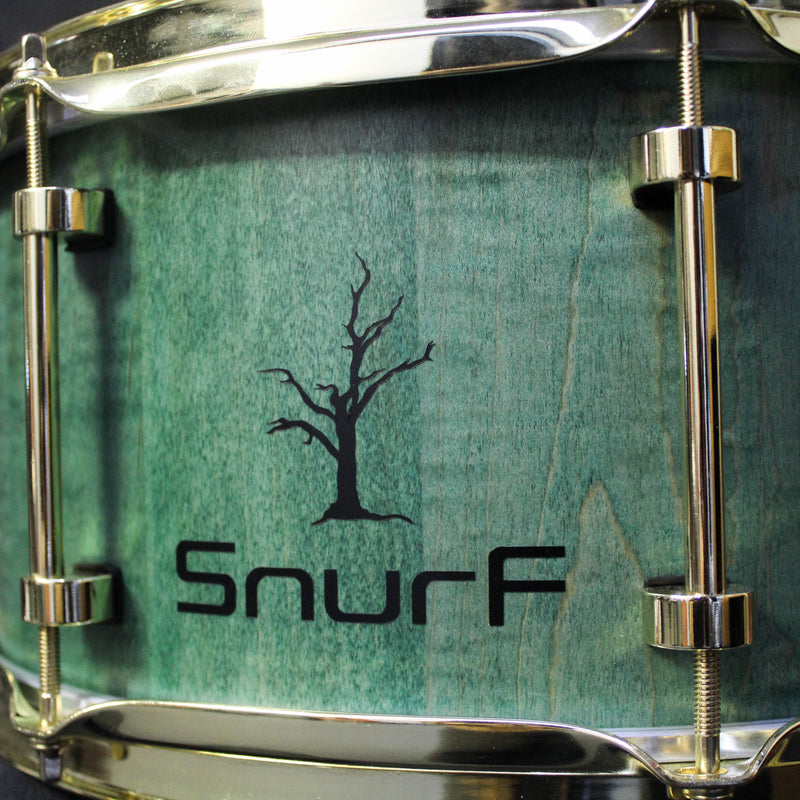 Snurf Drums Custom Maple 14" x 6.5" Snare Drum - Satin Emerald
