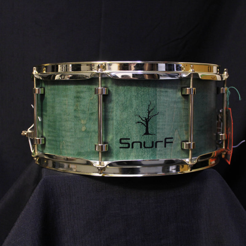 Snurf Drums Custom Maple 14" x 6.5" Snare Drum - Satin Emerald