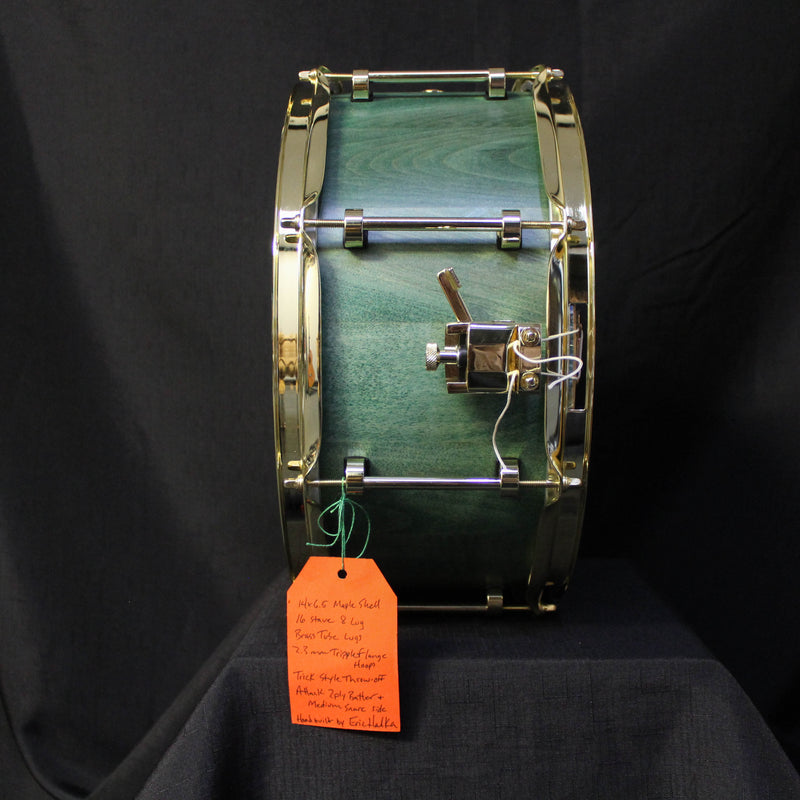 Snurf Drums Custom Maple 14" x 6.5" Snare Drum - Satin Emerald