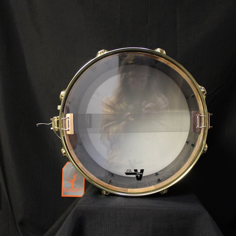 Snurf Drums Custom Maple 14" x 6.5" Snare Drum - Satin Emerald