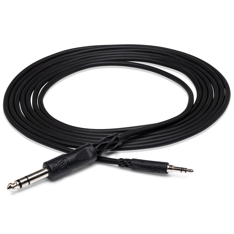 Hosa 10ft Stereo Interconnect Cable - 3.5mm TRS to 1/4" TRS