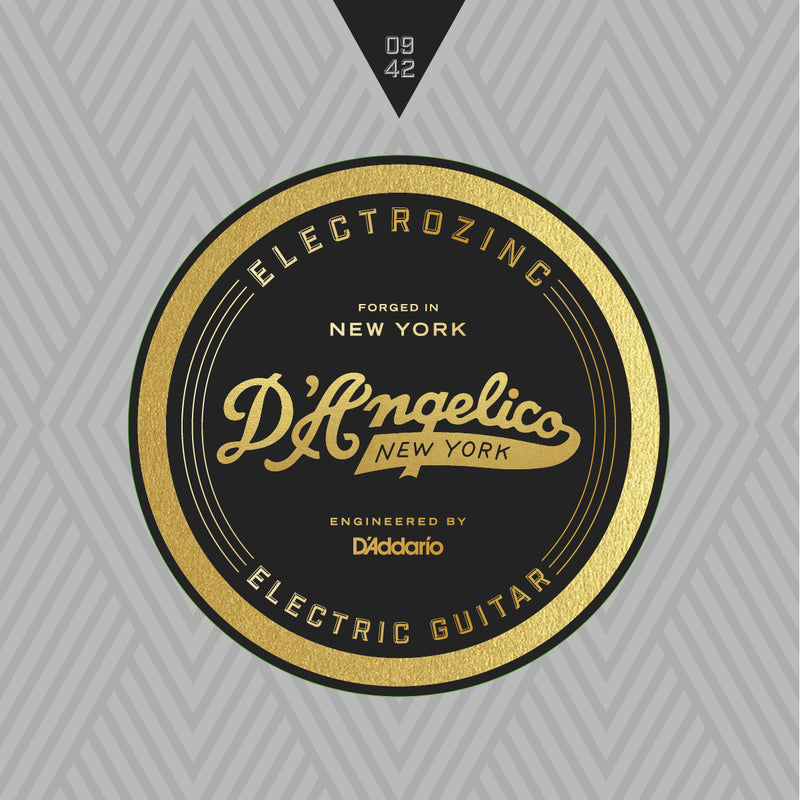 D'Angelico Electrozinc Strings - Rock 9-42