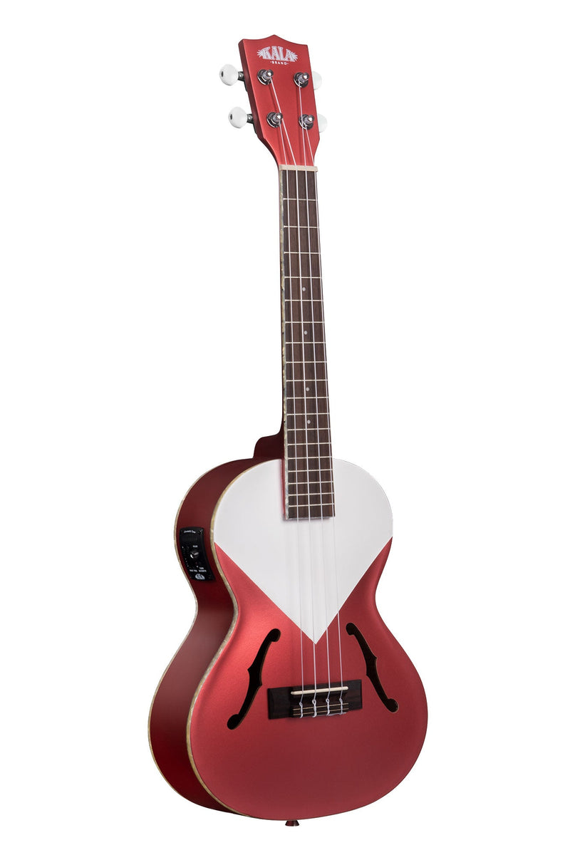 Kala Archtop Tenor Acoustic Electric Ukulele - Chicago Red