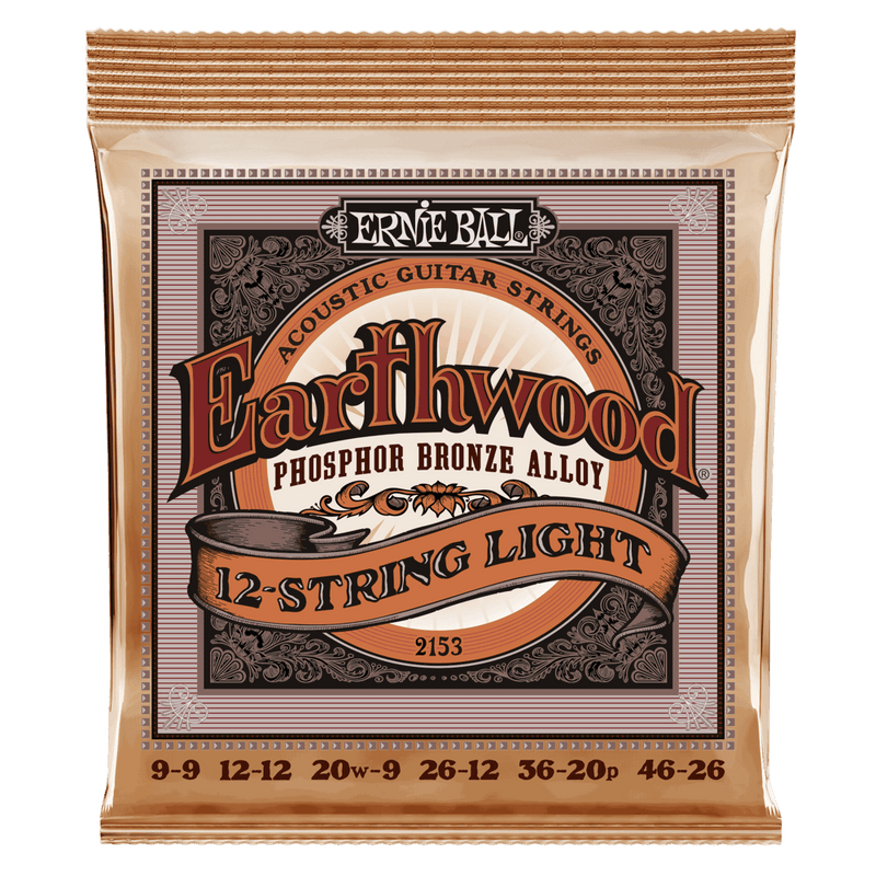 Ernie Ball Phosphor Bronze 12-String Acoustic Strings - Light
