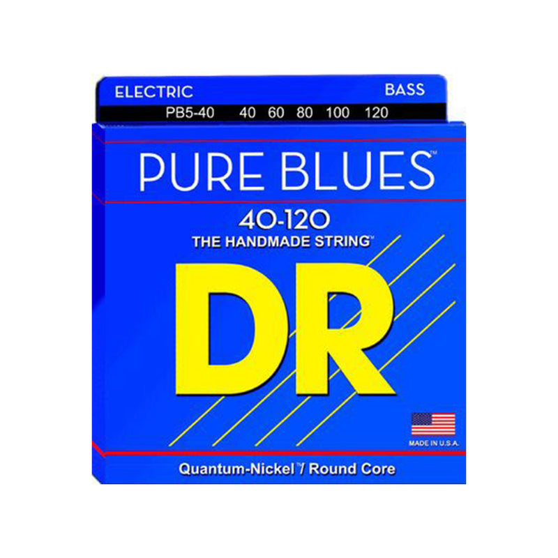 DR Pure Blues 5-String Electric Bass Strings - 40-120