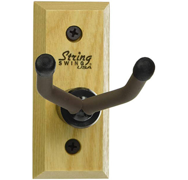 String Swing Hardwood Ukulele / Mandolin Wall Hanger - Oak