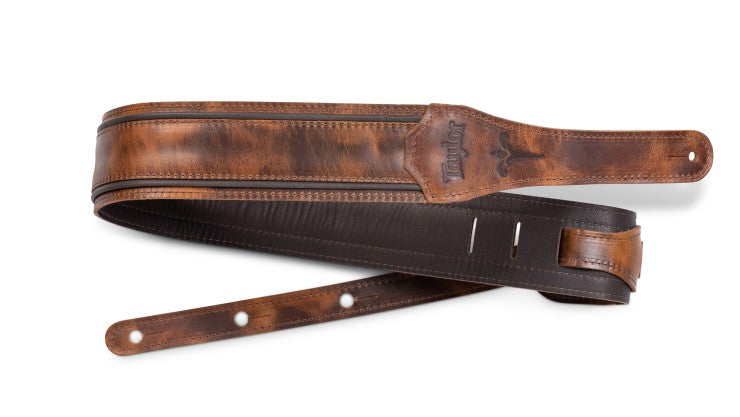 Taylor Fountain Leather Guitar Strap - Weathered Brown