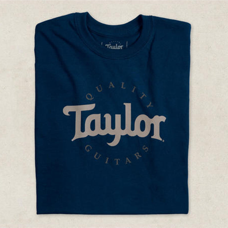 Taylor Two-Color Logo Tee Shirt - Navy