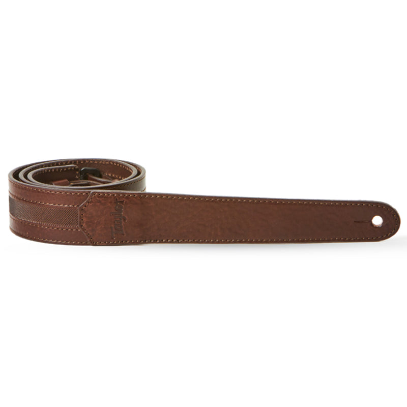 Taylor Vegan Leather Slim Guitar Strap - Chocolate Brown