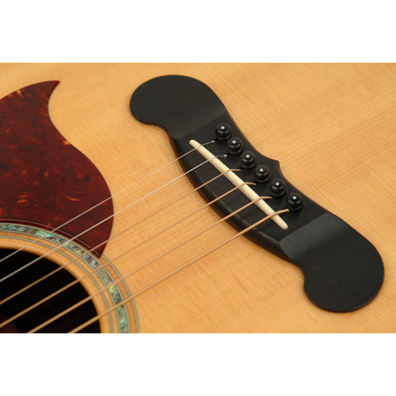 D'Addario Molded Plastic Bridge Pins w/ End Pin - Black