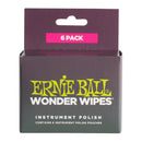 Ernie Ball Wonder Wipes Instrument Polish Six Pack