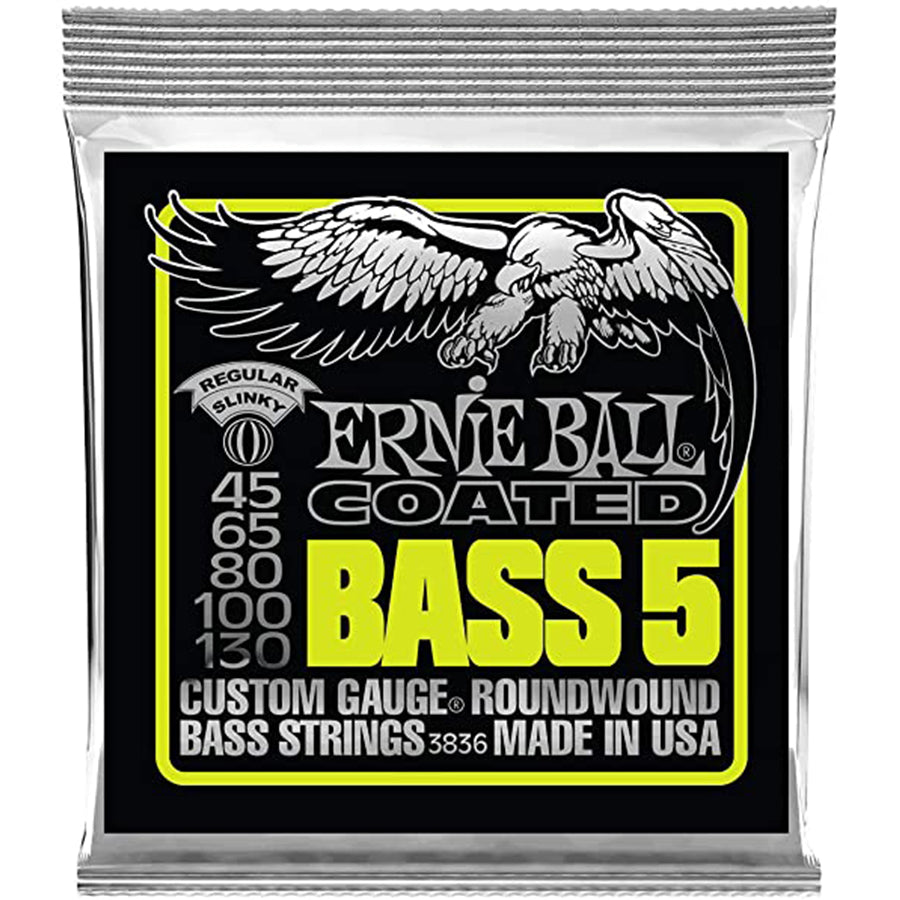 Ernie Ball Slinky Coated 5-String Bass Strings | Small Box Music | Buy ...