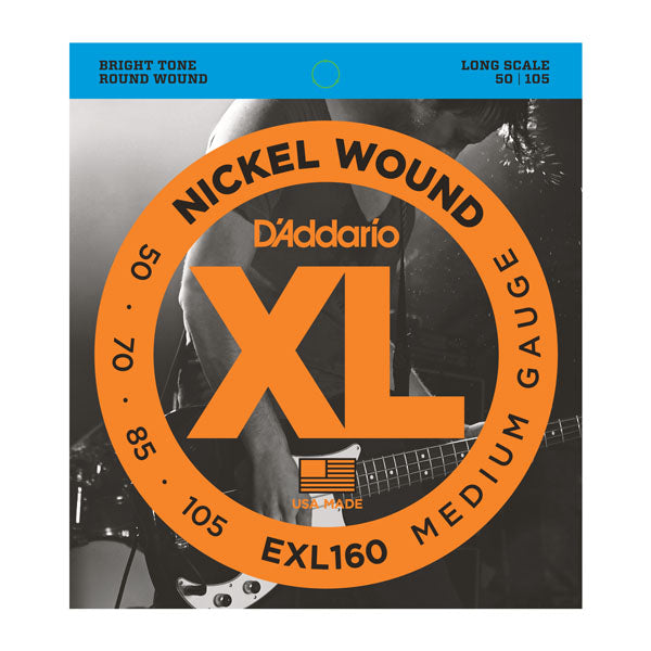 D'Addario EXL160 Nickel Wound Bass Strings - 50-105