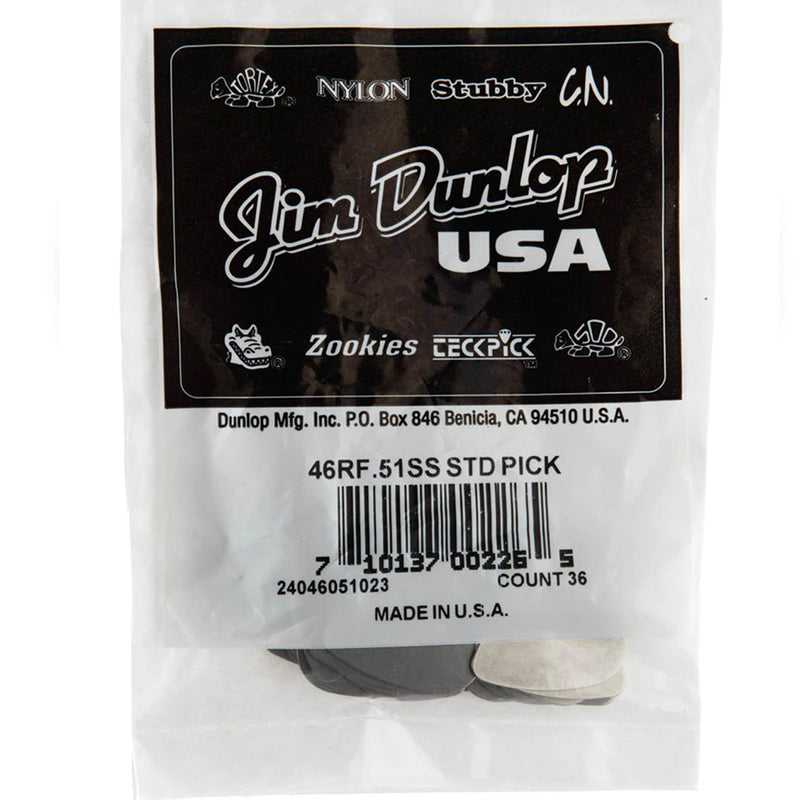 Dunlop Stainless Steel Standard Pick - .051" 36 Pack