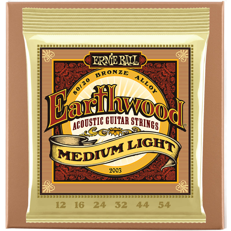 Ernie Ball Earthwood 80/20 Acoustic Strings - Medium Light