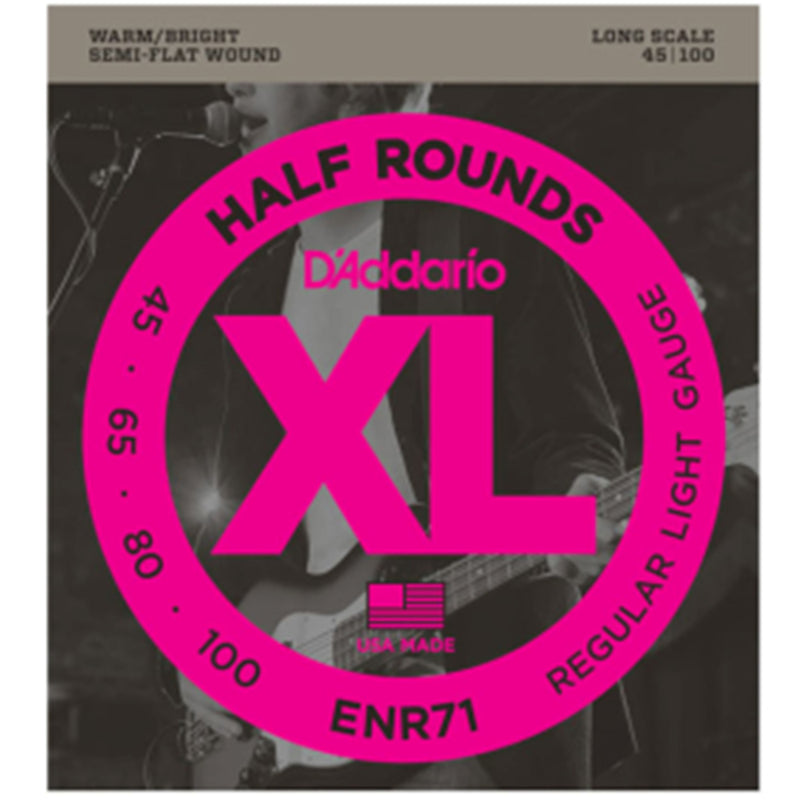 D'Addario ENR71 Half Round Bass Strings Long Scale - 45-100