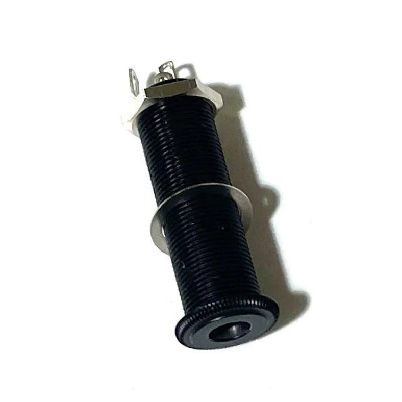 Allparts Switchcraft Long Threaded Flush Mount Input Jack - Black