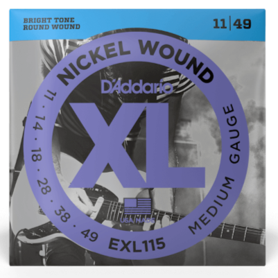 D'Addario EXL115 Nickel Electric Guitar Strings - 11-49