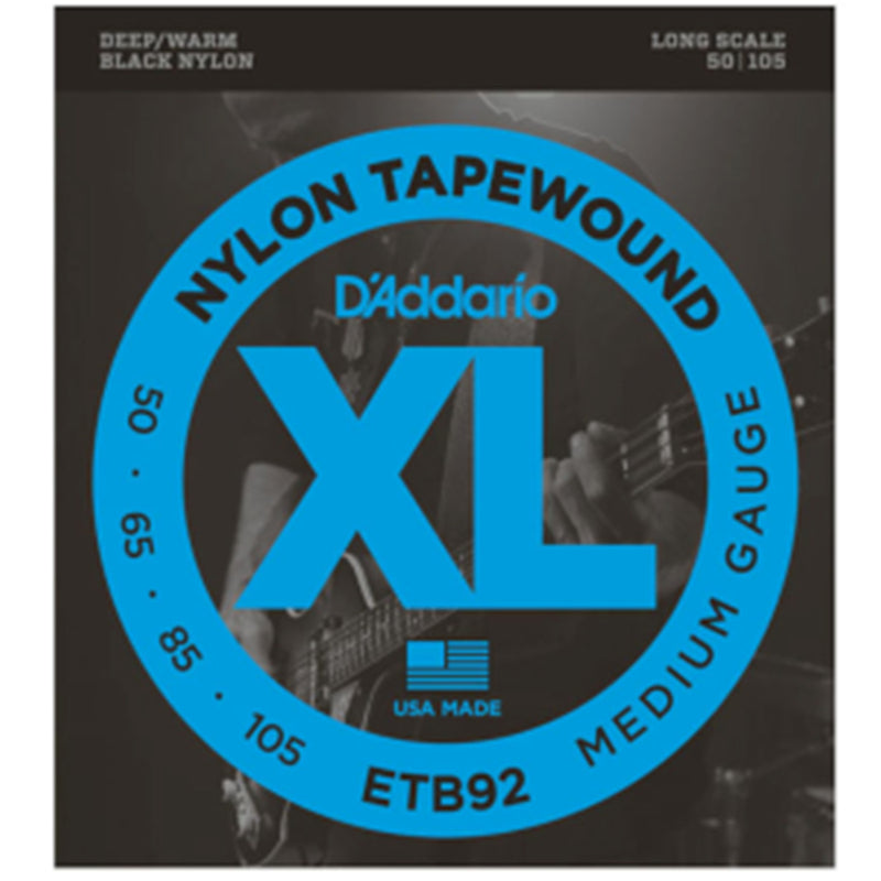 D'Addario ETB92 Tapewound Bass Guitar Strings Long Scale - 50-105