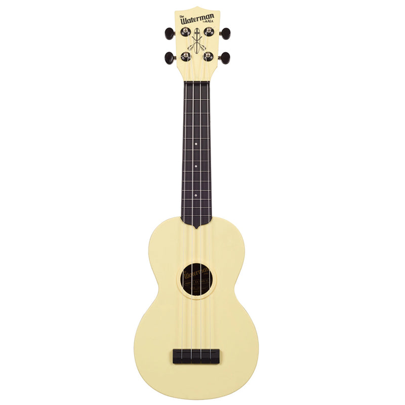 Kala Waterman Soprano Ukulele w/ Bag - Glow-In-The-Dark Starlight Yellow